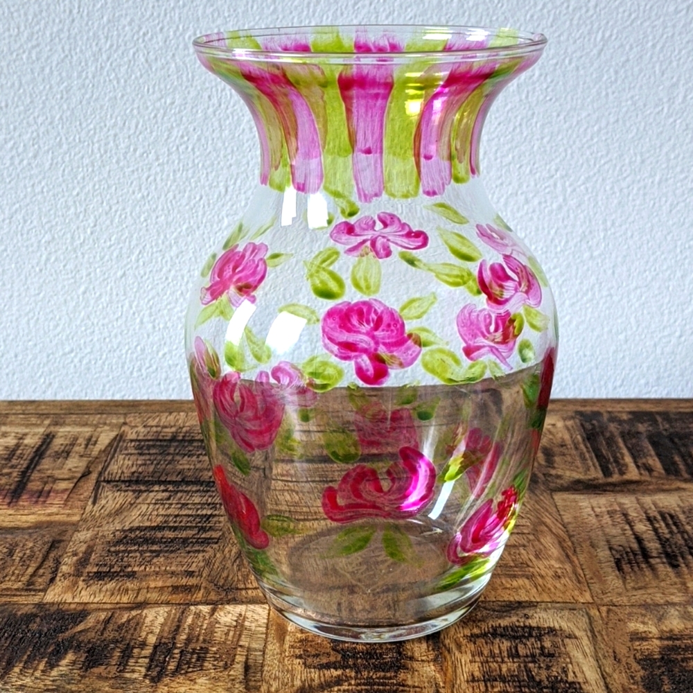 SWEET HAND PAINTED VASE